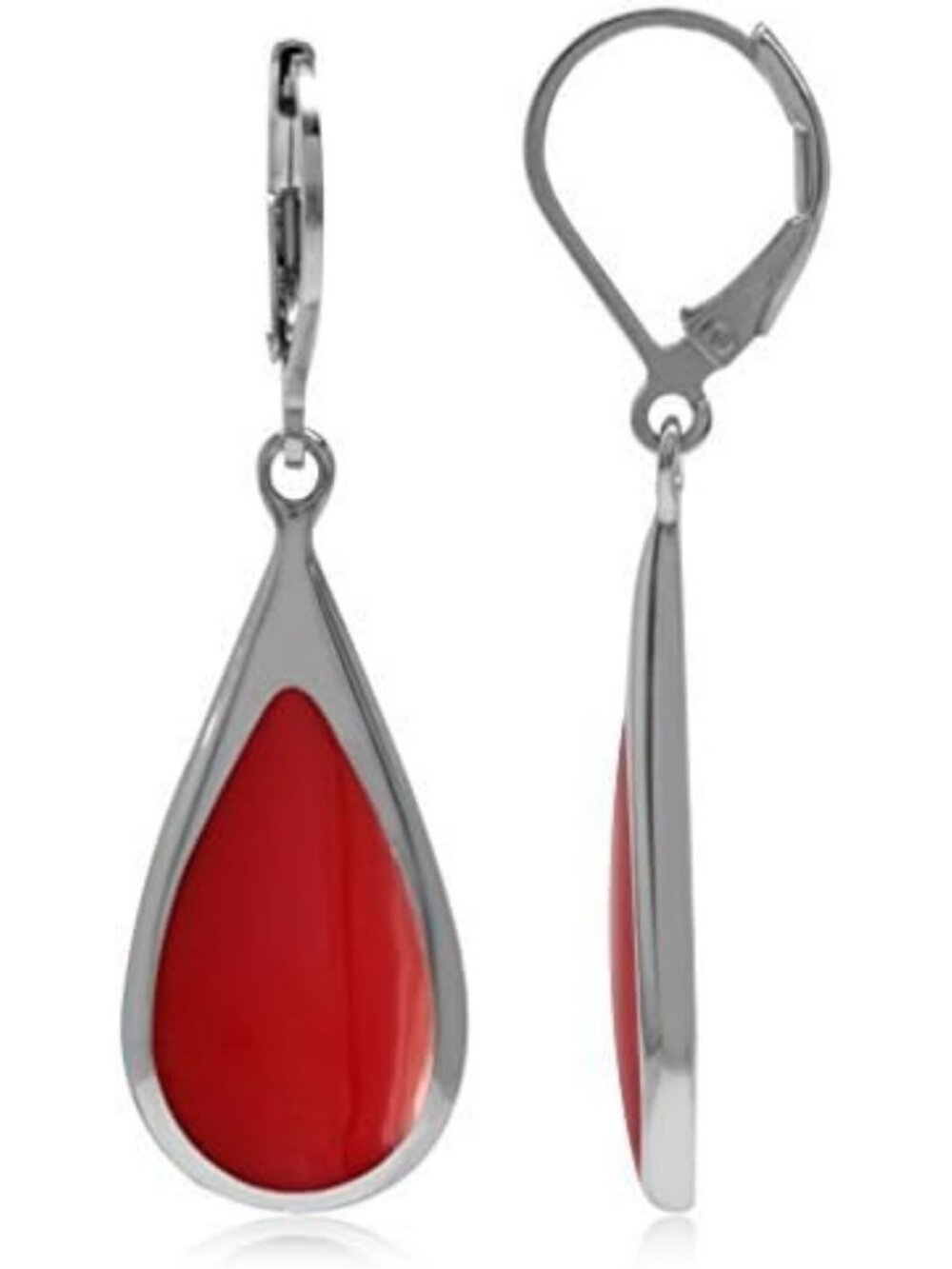 Elegant White Gold Plated 925 Sterling Silver Drop Dangle Earrings for Women